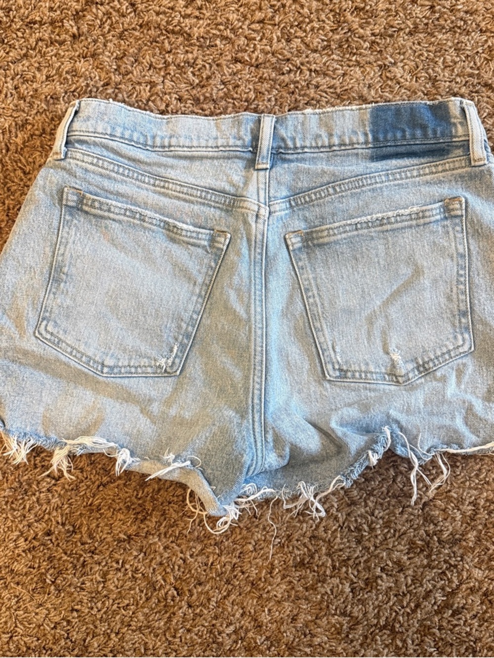 Abercrombie & Fitch Light Wash Denim Cutoff Shorts - Picture 5 of 5